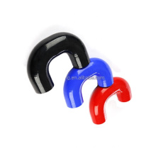 High Performance Heat resistant U T S shape braided silicone hose 180 degree elbow silicon rubber hose